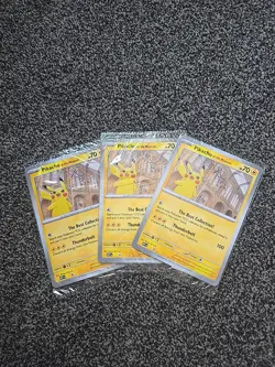 Brand New Sealed | x3 | Pokemon TCG Pikachu At The Museum Promo Card - Image 1