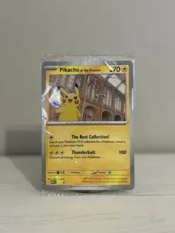 Pokemon Natural History Museum Pikachu at the Museum Promo Card New and Sealed - Image 1