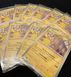10 x Pokemon TCG Pikachu At The Museum Promo Jumbo Card - New Sealed UK Seller - Image 1