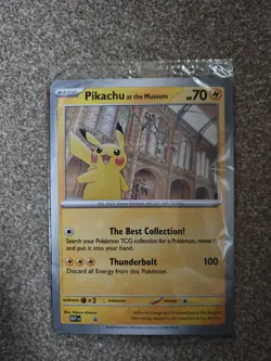Pokemon TCG Pikachu At The Museum Promo Card (Natural History) - Image 1