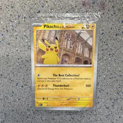 Pokemon TCG Promo Oversized Card - Pikachu at the Museum (Sealed) - UK - Image 2