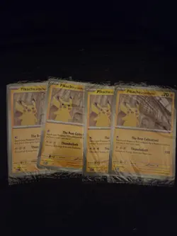 4 x Pokemon TCG Promo Oversized Card - Pikachu At The Museum (sealed) - UK - Image 1