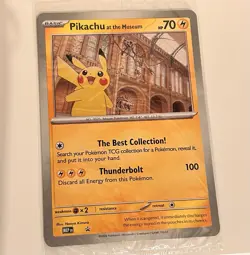 5X Pokemon TCG Pikachu At The Museum Promo Card UK Exclusive Sealed New - Image 2