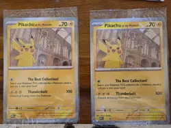 Pokemon National History Museum Pikachu at the museum Promo Card sealed mint x 2 - Image 1