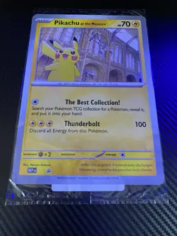 Pokemon TCG Promo Oversized Card - Pikachu At The Museum (NEW/SEALED)- UK - Image 1