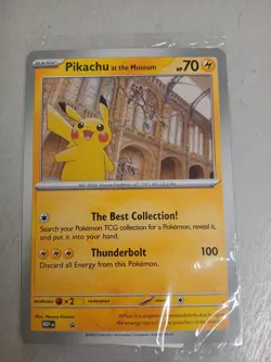 50x Pikachu At The Museum Pokemon Natural History Museum Jumbo Promo Card NEW - Image 1