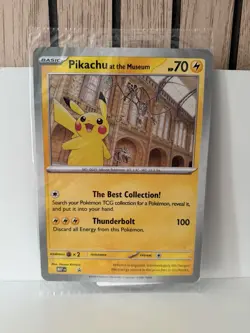 Brand New Sealed - Pokemon TCG Pikachu At The Museum Promo Card - Image 1