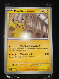 Pokemon TCG Pikachu at The Museum Jumbo Card Promo Sealed - Image 1