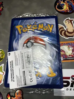 Pikachu At The Museum Pokemon X Natural History Museum. Jumbo Promo Card. Sealed - Image 4