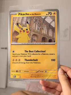 Pokemon TCG Pikachu At The Museum Promo Card UK Exclusive Sealed New - Image 1
