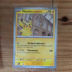 Pokemon Pikachu At The Museum Promo Card - Sealed - Image 1