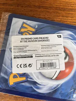 Pokemon TCG Pikachu At The Museum Promo Card - MEP ✅ sealed brand new! NHM - Image 2