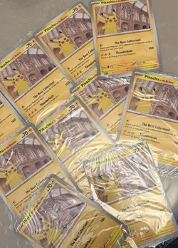 Pokemon TCG Pikachu At The Museum Jumbo Promo Card Brand New Sealed x10 - Image 1