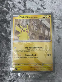 Pokemon TCG Promo Oversized Card -Pikachu At The Museum (Sealed) Fast Shipping - Image 1