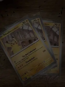 Pokemon TCG Pikachu At The Museum Promo Card Sealed x3 - Image 1