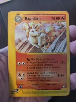 Pokemon TCG Rapidash Aquapolis 31/147 Regular Rare Card 2002 E Reader NM - Image 2