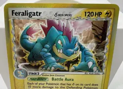 Pokemon Feraligatr Holo Rare Card 2/101 EX Dragon Frontiers HP / Damaged - Image 2
