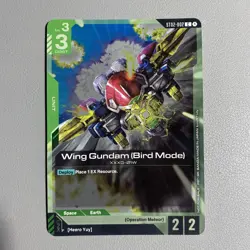 Wing Gundam (Bird Mode) C ST02-002 | Alt Art Promo | Gundam Card Game - Image 1