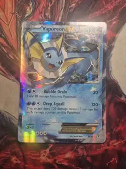 Pokemon Vaporeon EX 24/83 Generations 2016 Holo Ultra Rare Card TCG MP - Image 1