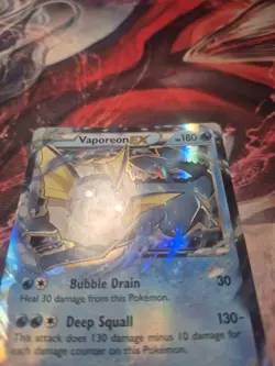 Pokemon Vaporeon EX 24/83 Generations 2016 Holo Ultra Rare Card TCG MP - Image 2