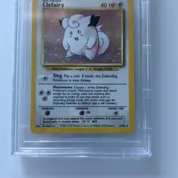 Clefairy #5 Vintage Pokemon 1999 Base Unlimited BGS 9 Mint Graded Pokemon Card - Image 3