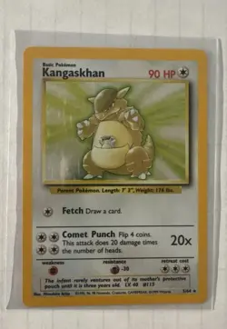1999 Pokemon TCG Kangaskhan Jungle Holo Rare Card 5/64 - Image 1