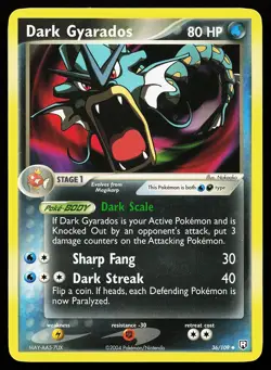 Dark Gyarados 36/109 Uncommon Team Rocket Returns Pokemon Card - Image 1