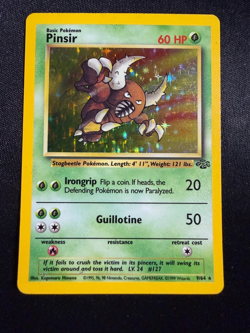 Pokemon TCG Pinsir Rare Holo Card #9/64 Jungle LP- - Image 1
