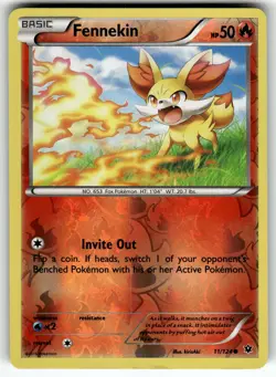 Fennekin (11) 11/124 XY - Fates Collide LP Pokemon Card TCG - Image 1