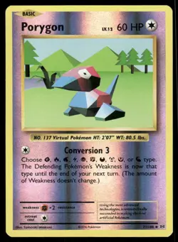 Pokemon Cards Porygon 71/108 Reverse Holo Evolutions Uncommon NM - Image 1