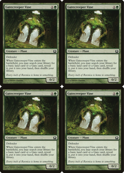 MTG 2012 GATECREEPER VINE 124/274 - PLANT CREATURE - MAGIC CARD x4 copies - Image 1