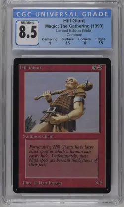 HILL GIANT Beta C CGC 8.5 MTG [Nostalgium] - Image 1