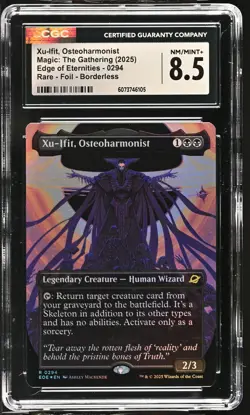 XU-IFIT, OSTEOHARMONIST Edge of Eternities Borderless Foil Rare CGC 8.5 MTG EDH - Image 1