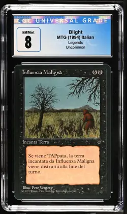 BLIGHT *Italian* Legends U CGC 8 MTG [Nostalgium] - Image 1