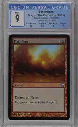 FLASHFIRES 9th Edition Foil U CGC 9 Q++ MTG [Nostalgium] - Image 1