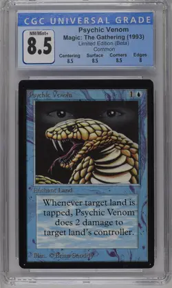 PSYCHIC VENOM Beta C CGC 8.5 MTG [Nostalgium] - Image 1