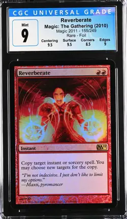 REVERBERATE 2011 Core Set Foil Rare CGC 9 MTG [Nostalgium] - Image 1