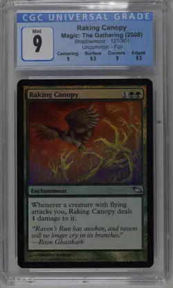 RAKING CANOPY Shadowmoor Foil U CGC 9 Q++ MTG [Nostalgium] - Image 1