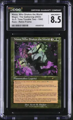 NISSA, WHO SHAKES THE WORLD Secret Lair Rare CGC 8.5 MTG [Nostalgium] - Image 1