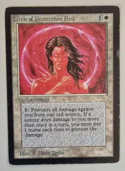 MTG Magic the Gathering - Circle of Protection: Red - Beta - GD - Image 1