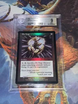 2001 Magic: The Gathering Pit Trap 313 Core Set: 7th Edition Foil BGS Mint 9 - Image 1