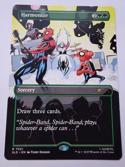 MTG: Harmonize - Secret Lair Spiderman Drop Series 7021 NM - Image 1
