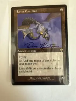 1x Signed Lotus Guardian (305/356) Invasion LP Free Shipping - Image 1