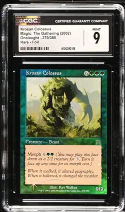 KROSAN COLOSSUS Onslaught Foil Rare CGC 9 MTG [Nostalgium] - Image 1