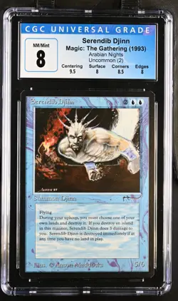 SERENDIB DJINN Arabian Nights Rare Reserved List CGC 8 Q++ MTG [Nostalgium] - Image 1