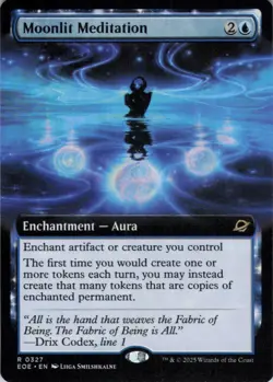 Moonlit Meditation (Extended Art) - Edge of Eternities - 327 - NM - Image 1
