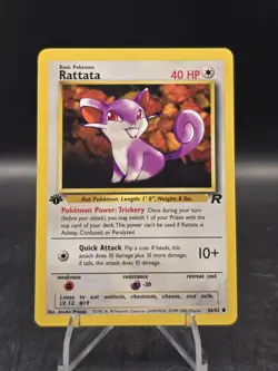 Pokemon TCG 66/82 Rattata 1st Edition Team Rocket Regular Common NM - Image 1