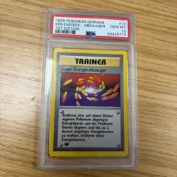 SUPER ENERGIE-ABSAUGER POKEMON #79 1999 BASE SET - 1ST EDITION DE PSA 10 - Image 1