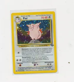 Pokemon Karte PIXI 1/64 HOLO Base Set Dschungel Deutsch 1999 NM Rar - Image 1