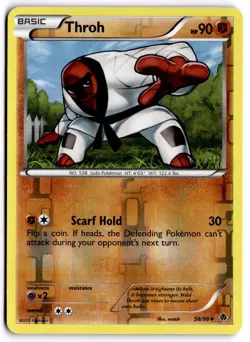 Pokemon TCG Throh 58/98 Emerging Powers Uncommon Reverse Holo - Image 1